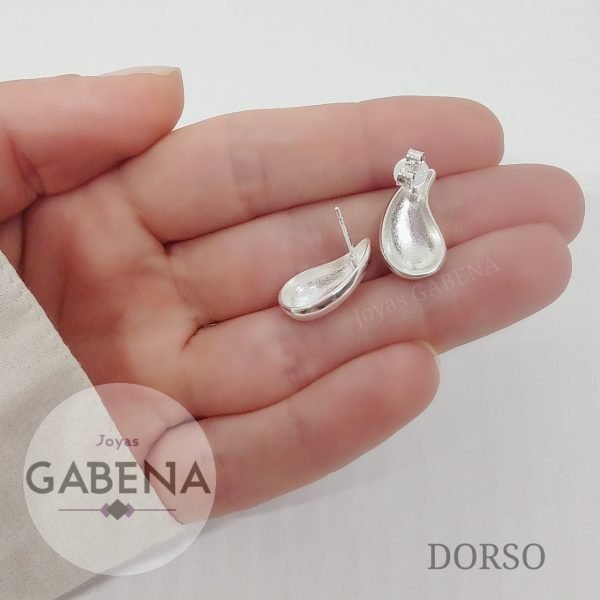 Aros Gotas Plata 925 - Imagen 4