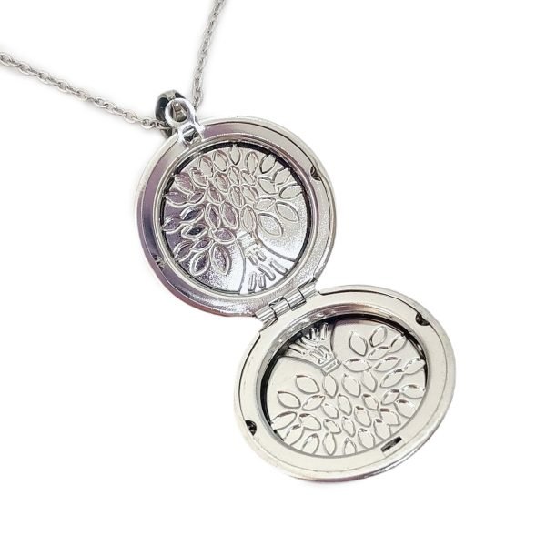 Collar Relicario Arbol de la vida Acero Quirúrgico