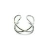 anillo Cruzado Regulable Plata 925 ml