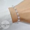 Pulsera Cristales Extensible Acero Quirúrgico
