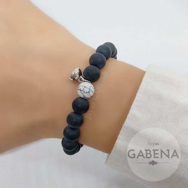 Pulseras Piedras Parejas Imán Bolita