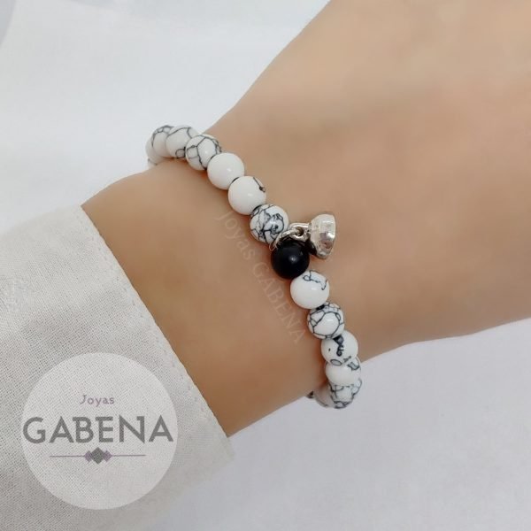 Pulseras Piedras Parejas Imán Bolita
