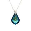 CSW-127 collar cristal barroco plata