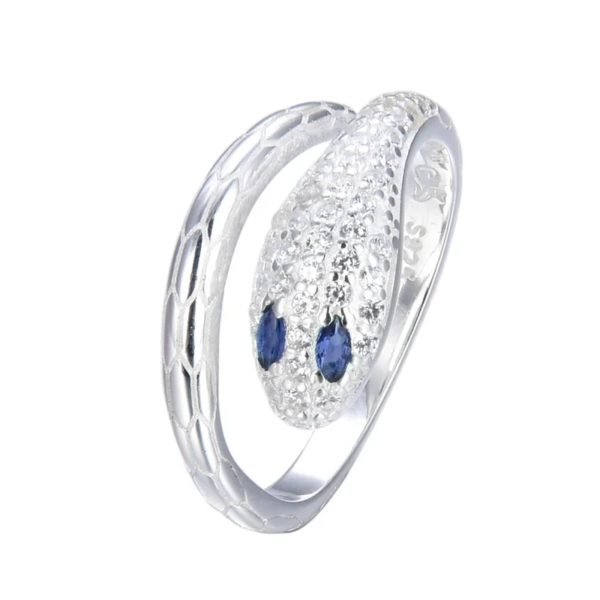 Anillo Serpiente Regulable Plata 925