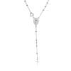 Collar Rosario Medalla Milagrosa con bolitas de 3mm