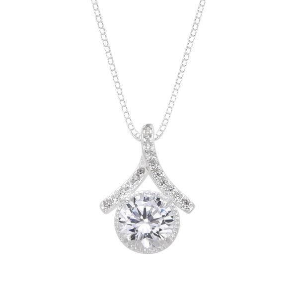 Collar Cristal Punto de Luz Plata 925
