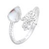 Anillo Hamsa Regulable Plata