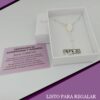 collar rosario medalla milagrosa bolitas 3mm plata pack