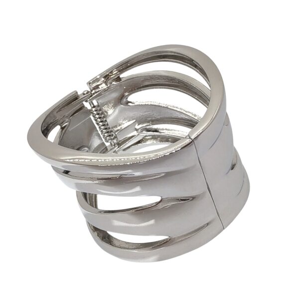 PAC-32 Pulsera Brazalete Lineas Onduladas Acero Quirúrgico