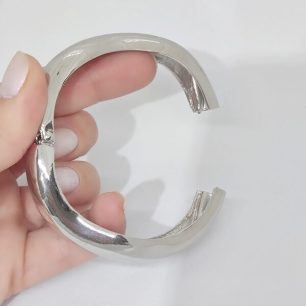 PAC-30 Pulsera Esclava Chunky Ondas Acero Quirúrgico