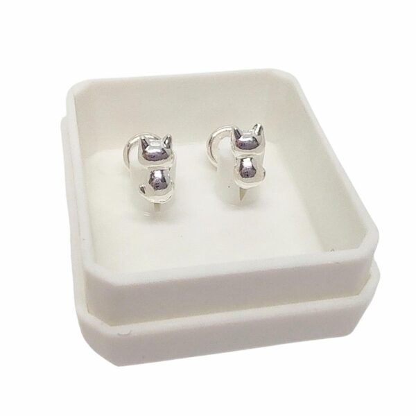 AA-166 aros abridores laminado plata premium gato gatito