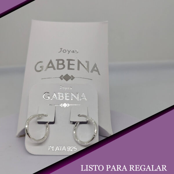 Aros Argollas Plata 925 Cierre Italiano pack