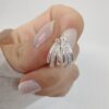 AAR-202 aros triple argolla cristales plata