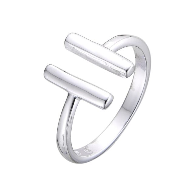 Anillo Regulable Barras Plata 925