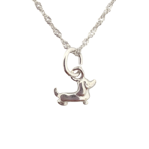 Collar perro salchicha plata 925