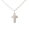DI-240-CA-3 cadena con dije cruz bombe plata collar
