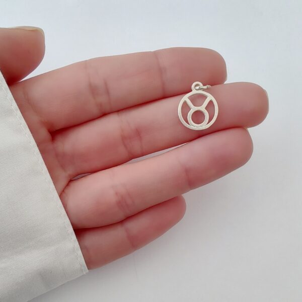 DI-247 Dije Signo Zodíaco Tauro Plata 925 2