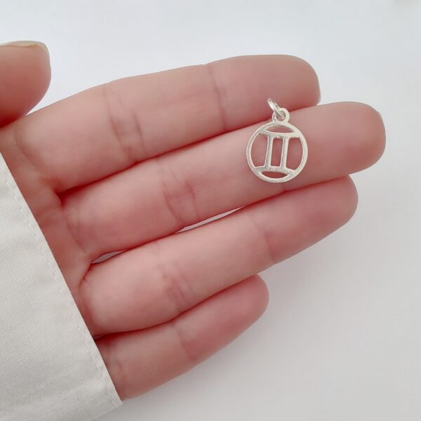 DI-248 Dije Signo Zodíaco Géminis Plata 925 2