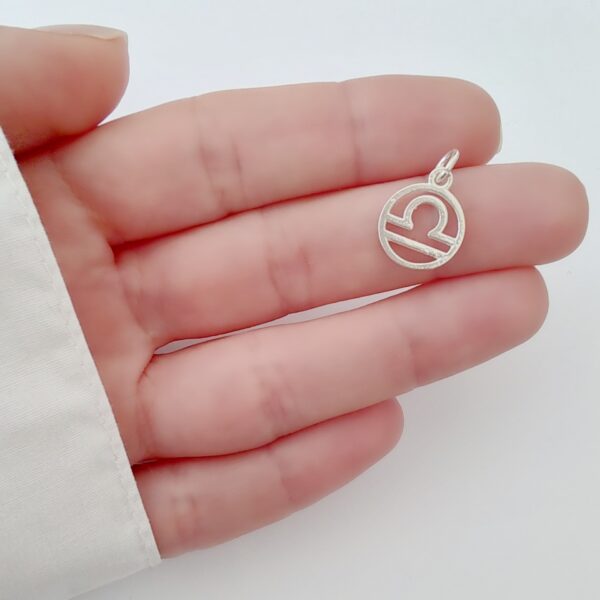 DI-252 Dije Signo Zodíaco Libra Plata 925 2