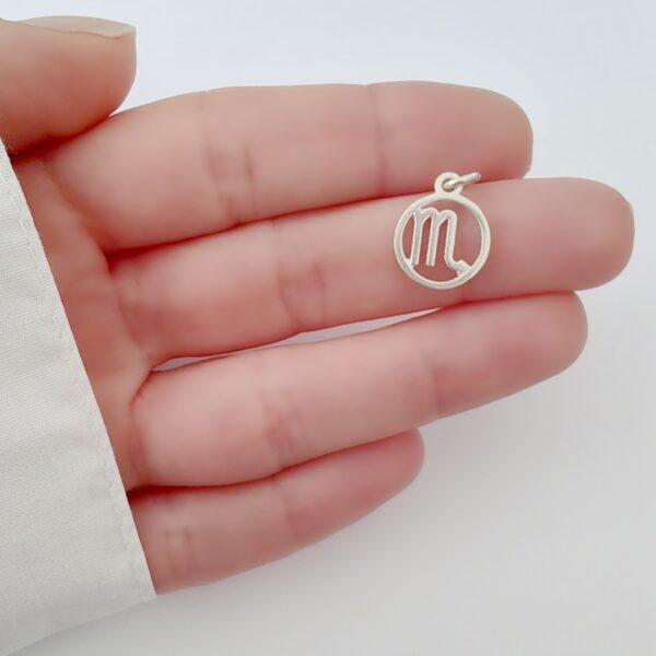 DI-253 Dije Signo Zodíaco Escorpio Plata 925 2