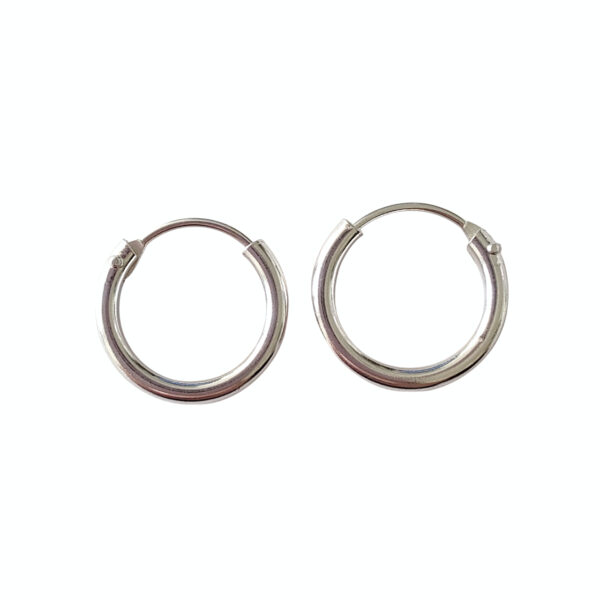 AAR-206 aros argollas 14mm 2mm plata