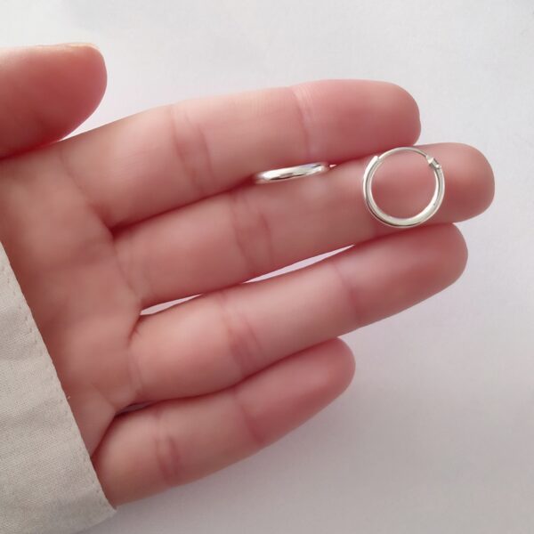 AAR-206 aros argollas 14mm 2mm plata