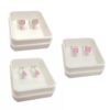 Aros Abridores Combo circulo, triangulo y cuadrado Plata Lamiado Premium