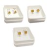 Aros Abridores Combo circulo, triangulo y cuadrado Plata Lamiado Premium
