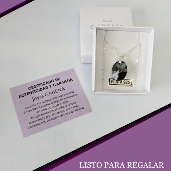 Collar Con Cristal Sw Ovalo 18mm pack
