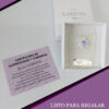 Collar Con Cristal Sw Flor 14mm Plat pac