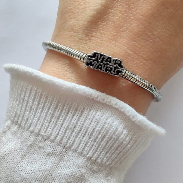 Dije Charm Star Wars Acero Quirúrgico Plateado