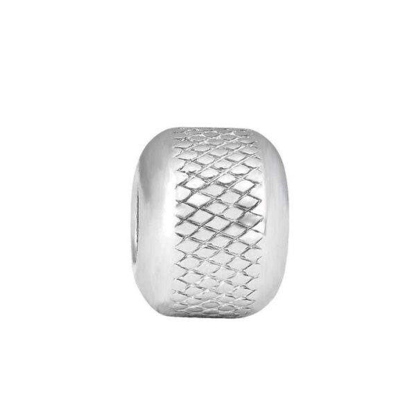 Dije Charm Dona Tramada 8mm Acero Quirúrgico