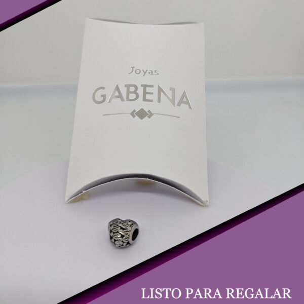 Dije Charm Corazon Besos Acero Quirúrgico pack