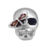 Dije Charm Calavera Mariposa Acero Quirúrgico