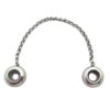 Dije Charm Dona Stopper Cadena Acero Quirúrgico Plateado