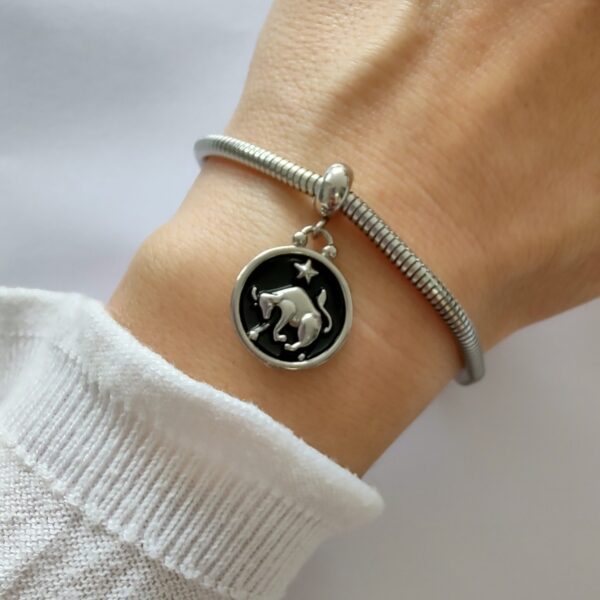 Dije Charm Zodiaco Acero Quirúrgico Tauro 5