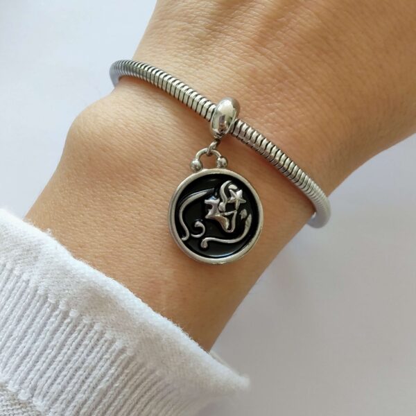 Dije Charm Zodiaco Acero Quirúrgico Virgo 4