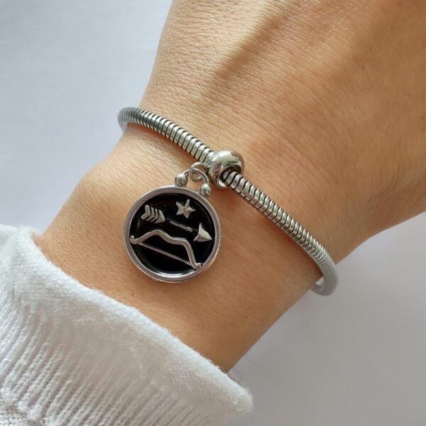 Dije Charm Zodiaco Acero Quirúrgico Sagitario 4