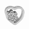 Dije Charm Corazon Huella Acero Quirúrgico