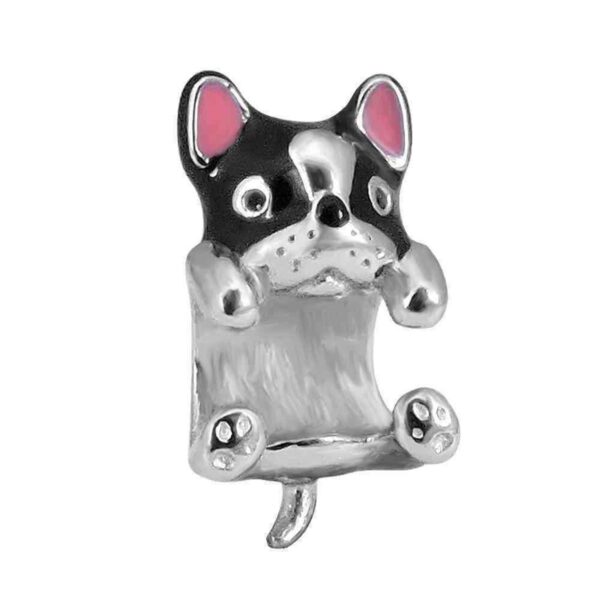 Dije Charm Perro Bull Dog Acero Quirúrgico