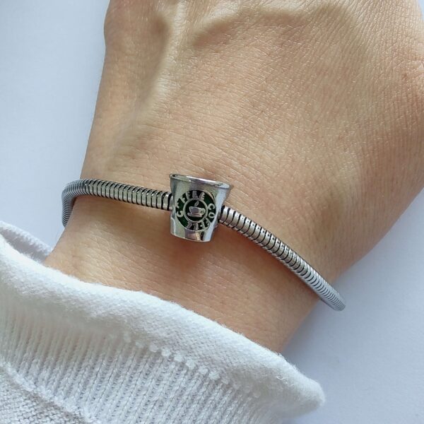 DCHA-73 Dije Charm Vaso CaféAcero Quirúrgico Plateado 2