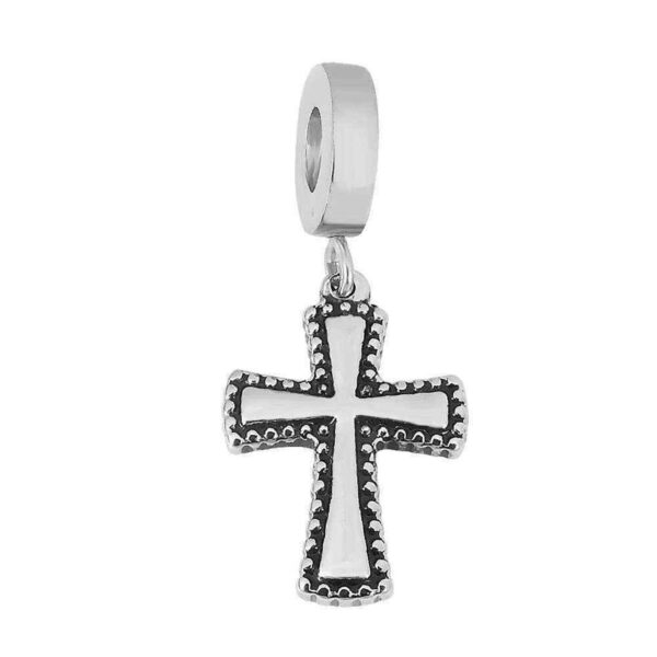 Dije Charm Cruz Acero Quirúrgico