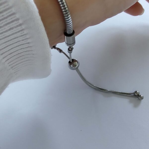 Pulsera Regulable Para Charms Acero Quirúrgico