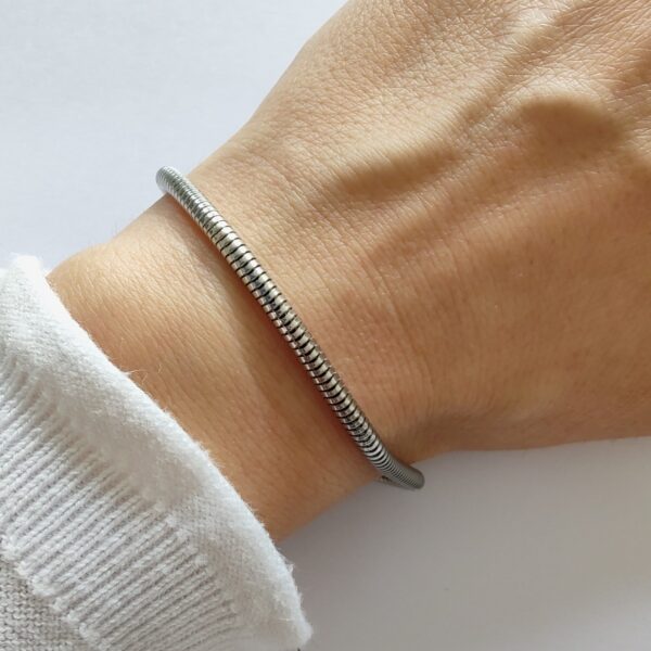 Pulsera Regulable Para Charms Acero Quirúrgico