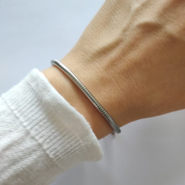 Pulsera Regulable Para Charms Acero Quirúrgico