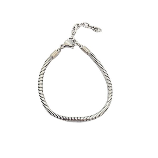 pulsera Ajustable Para Charms Acero Quirúrgico