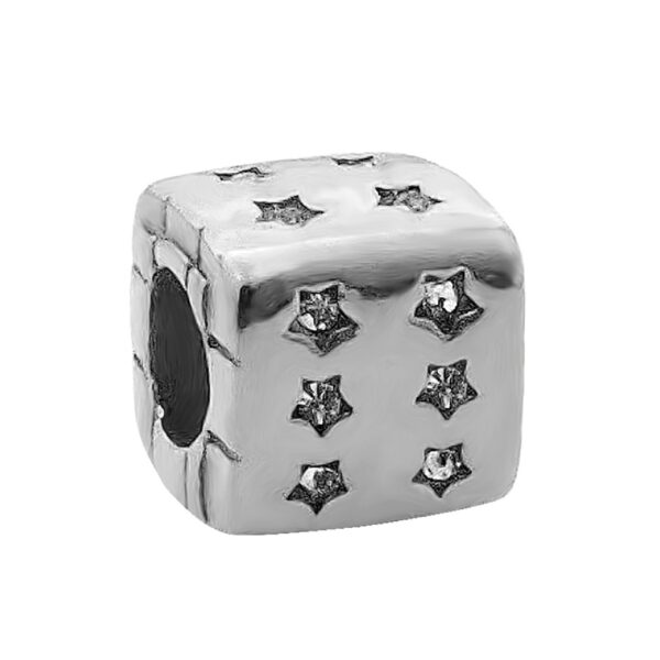 Dije Charm Dado Acero Quirúrgico