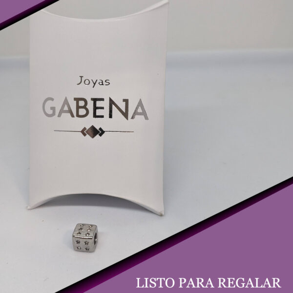 Dije Charm Dado Acero Quirúrgico