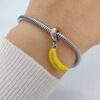 Dije Charm Banana Acero Quirúrgico