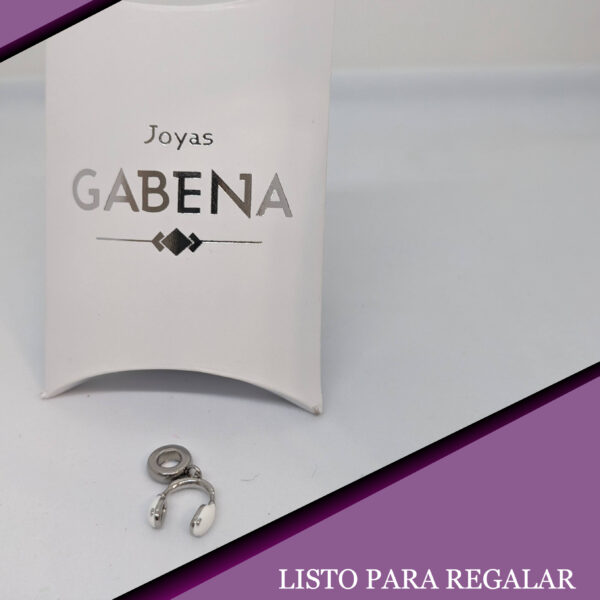 Dije Charm Auriculares Acero Quirúrgico